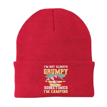 I'm Not Always Grumpy Embroidered Beanie
